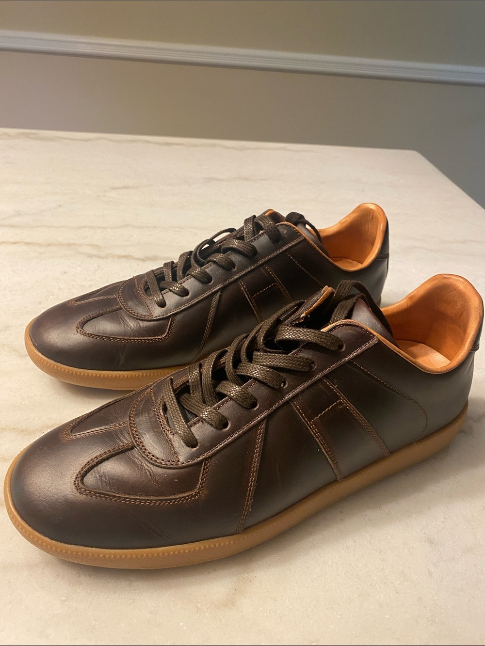 Beckett Simonon Brown Leather Sneakers  size 9